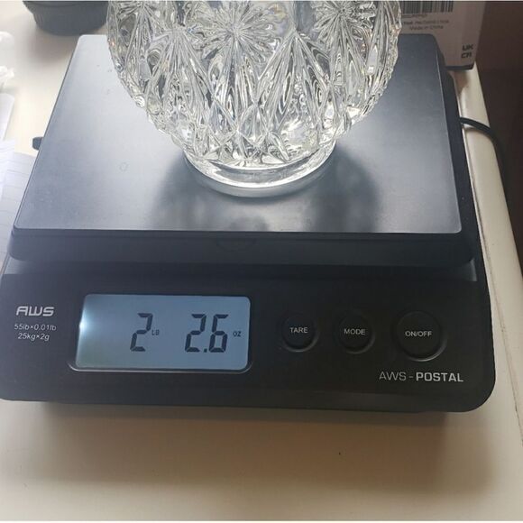 VINTAGE AVON Diamond Cut Crystal Clear Glass Bowl Decor Candle Dish - Picture 7 of 7